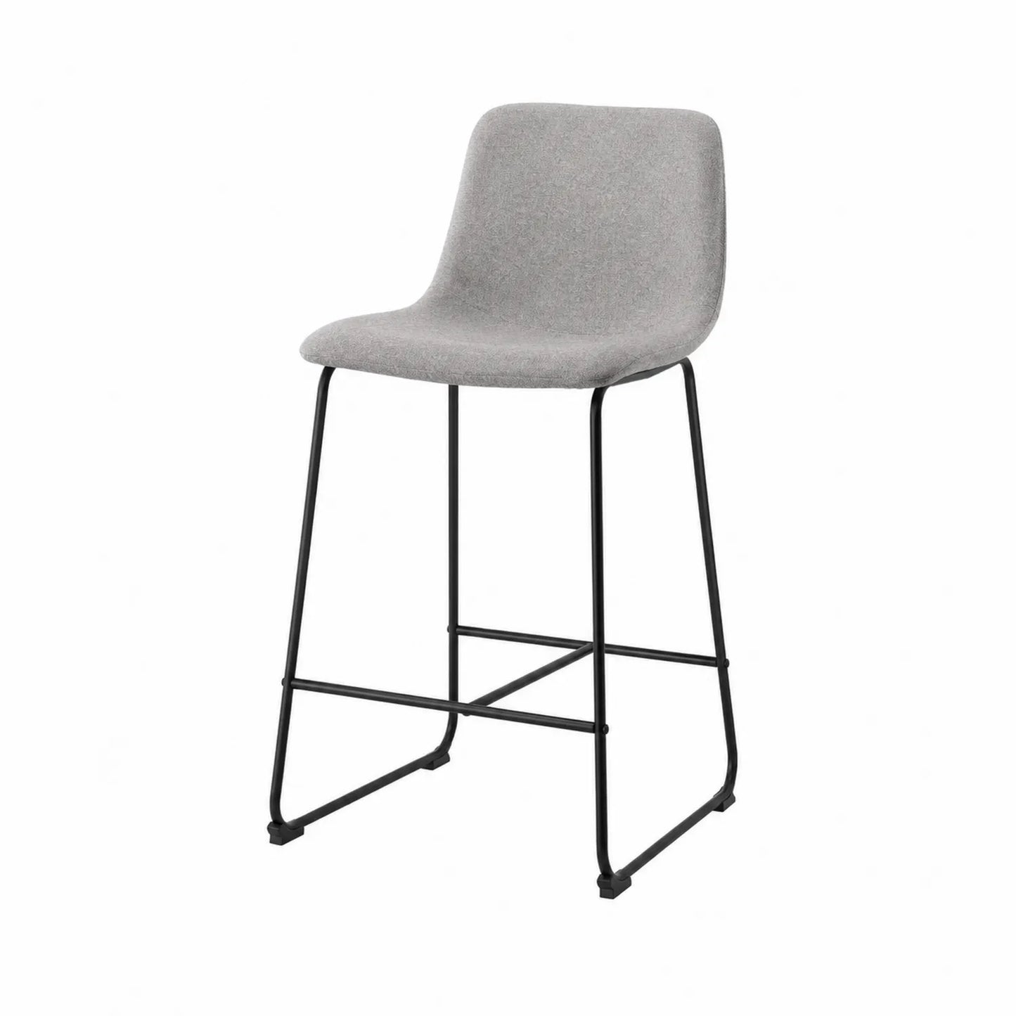 Tabouret de bar en tissu avec cadre en métal