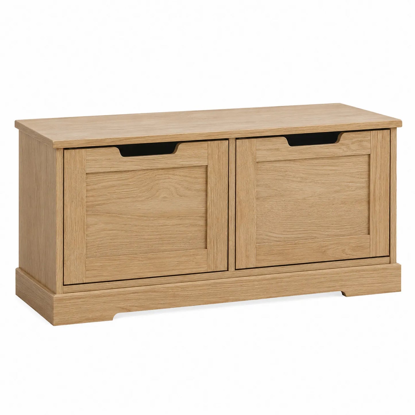 Meuble de rangement chaussures en bois de chêne 2 portes